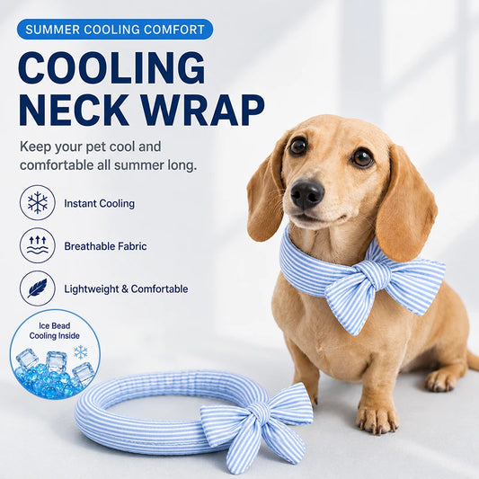 Cooling Dog Bandana for Small Dogs | Lightweight Ice-Cool Neck Wrap