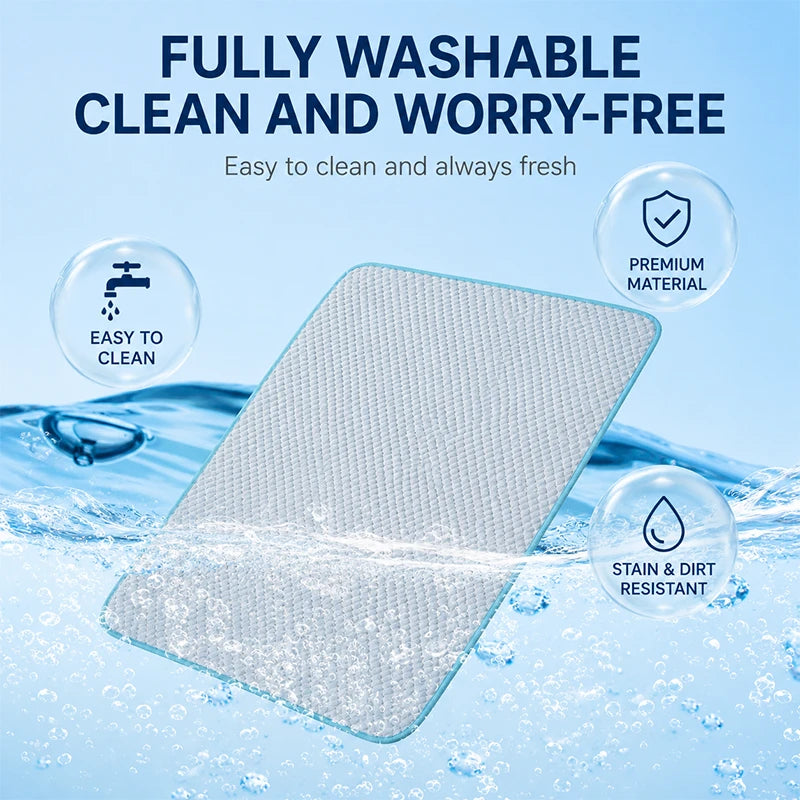 Cooling Pet Mat for Summer | Breathable Ice-Silk Pad for Dogs & Cats