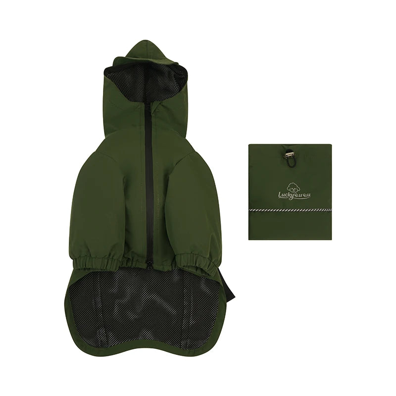 Outpost Sentinel Outdoor Dog Rain Jacket | Lightweight Water-Repellent Performance Coat