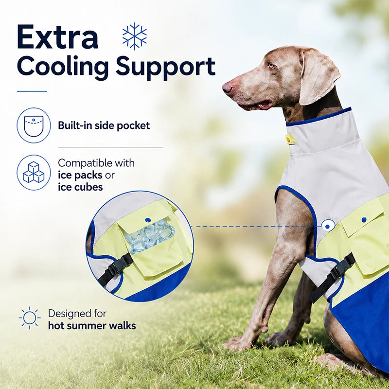 Outdoor Cooling Dog Vest with Pocket