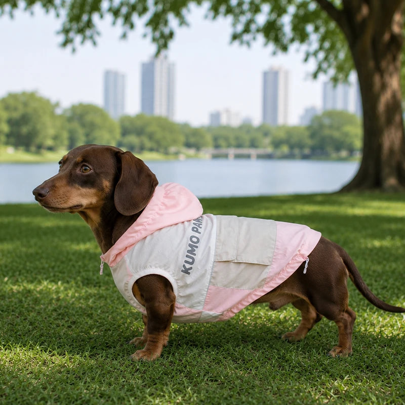 UPF 50+ Outdoor Cooling Dog Hoodie | Lightweight Sun Protection Jacket with Utility Pocket