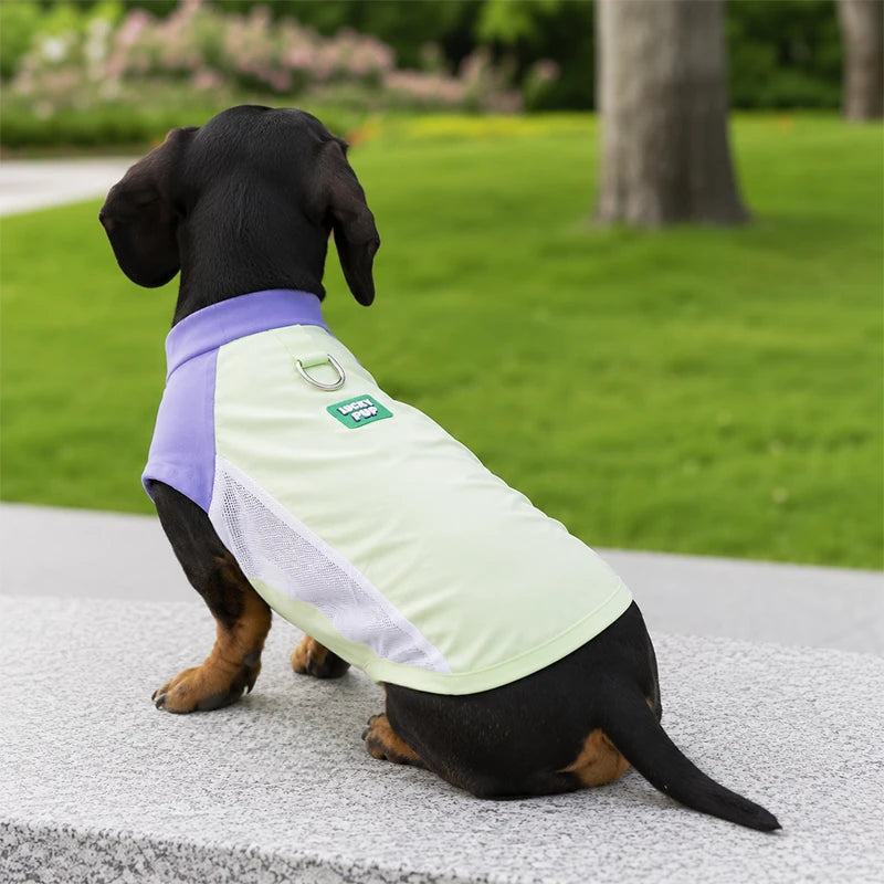 UPF 50+ Cooling Dog Sun Shirt | Breathable Stretch Ice-Silk Vest with Harness Ring