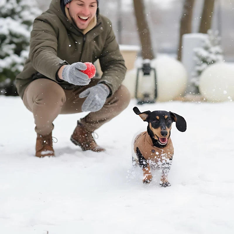 Sherpa Dog Vest for Winter | Warm Lightweight Coat with Plaid Detail